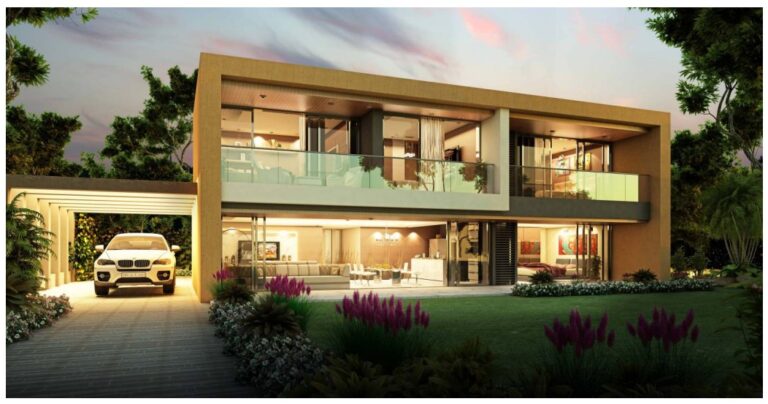 4 Bed lawn view